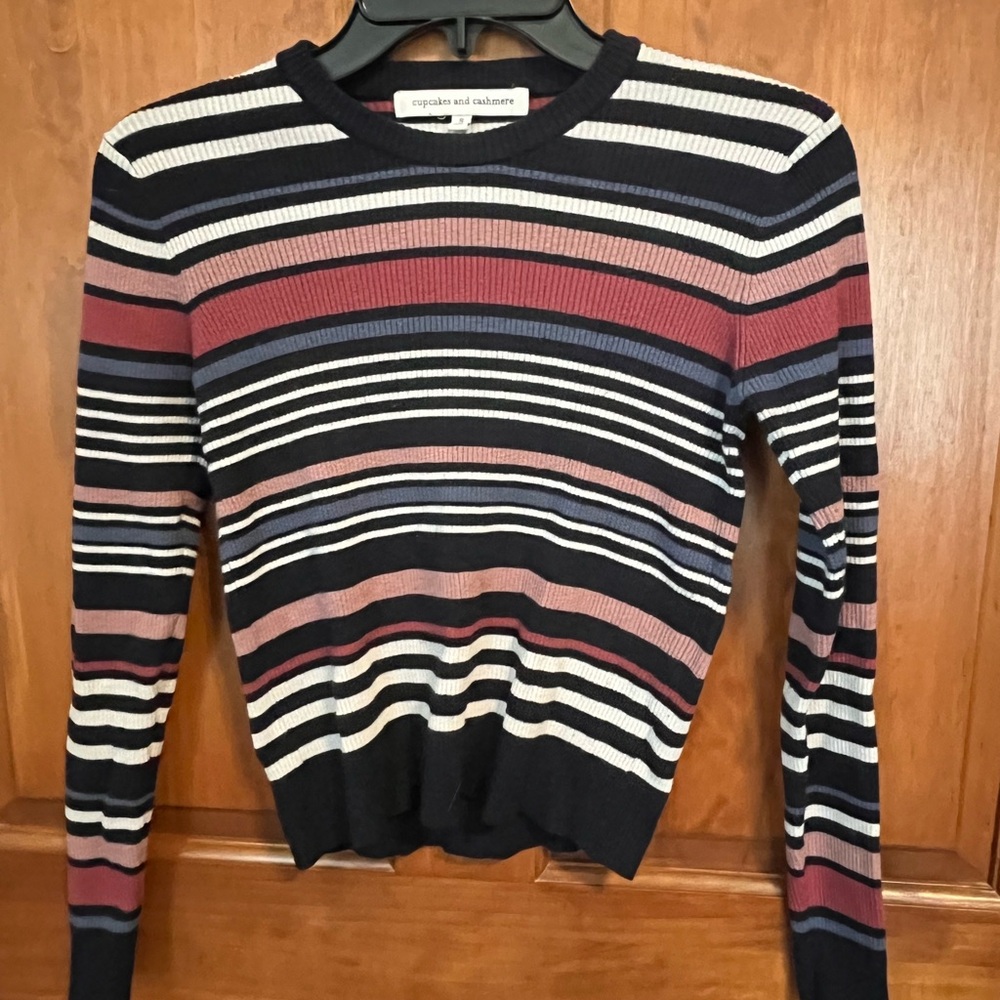 Cupcakes & Cashmere Multicolor Striped Sweater